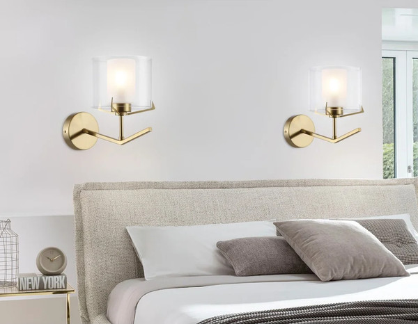 Изображение товара Бра Ambrella LH57010 BS/FR (латунь/белый матовый)