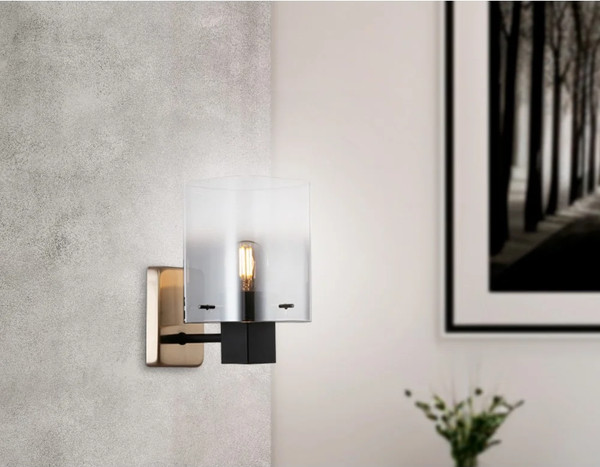 Изображение товара Бра Ambrella LH57045 BK/DBS/SM (черный/темная латунь/дымчатый)