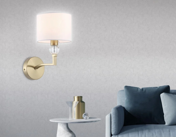 Изображение товара Бра Ambrella LH71135 BS/WH (латунь/белый)