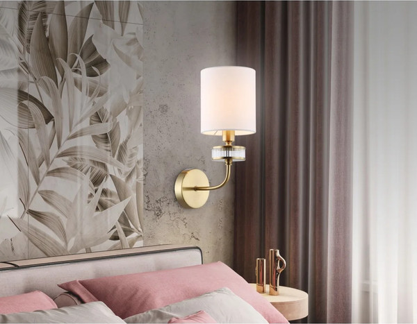 Изображение товара Бра Ambrella LH71255 BS/WH (латунь/белый)