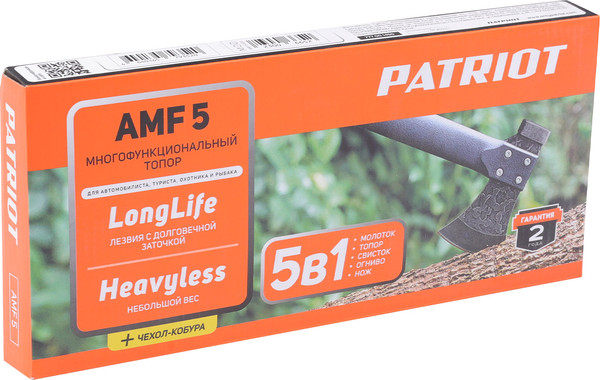 Изображение товара Топор PATRIOT Tourister 5в1 AMF 5 3Cr13 / 777001450
