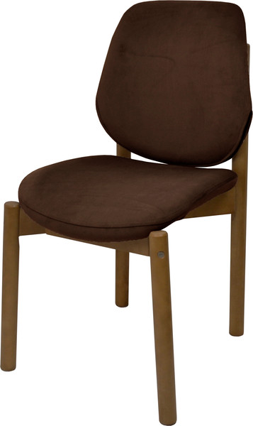 Изображение товара Стул Мирабелла Рио Велюр (кофейный, темное дерево)