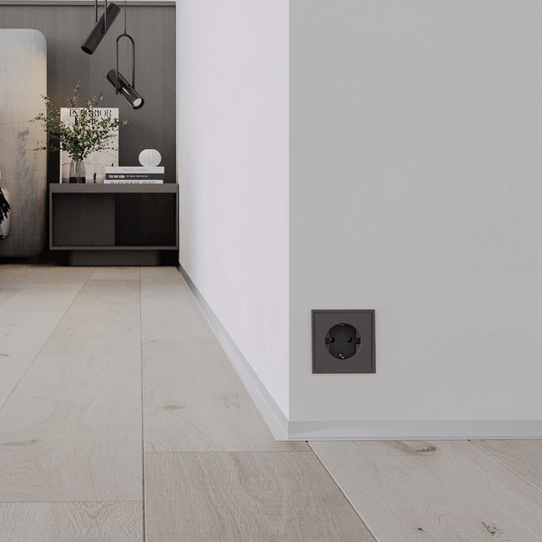 Изображение товара Микроплинтус Profiling L щелевой 2.7м (пружины 7шт, серебристый матовый)