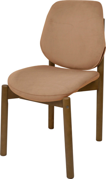 Изображение товара Стул Мирабелла Рио Велюр (бежевый, темное дерево)