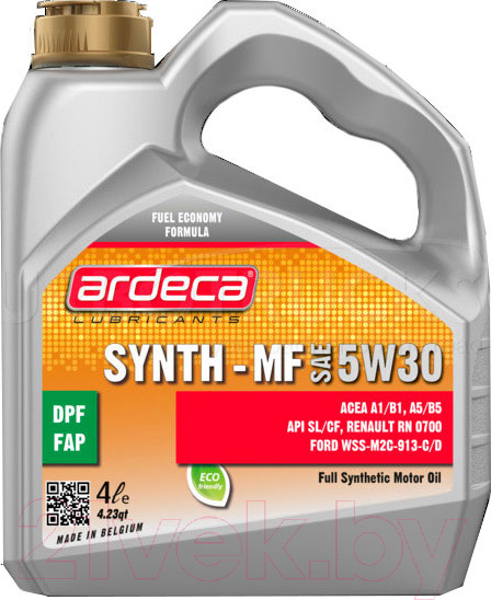 Изображение товара Моторное масло Ardeca Synth-MF 5W30 / P01041-ARD004 (4л)