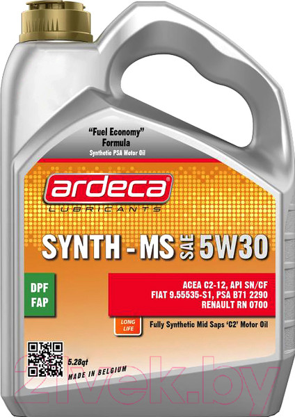 Изображение товара Моторное масло Ardeca Synth-MS 5W30 / P01051-ARD004 (4л)