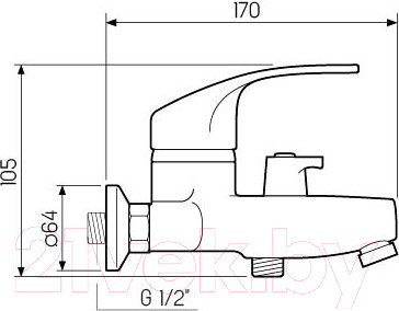 Изображение товара Смеситель РМС SL85-009E