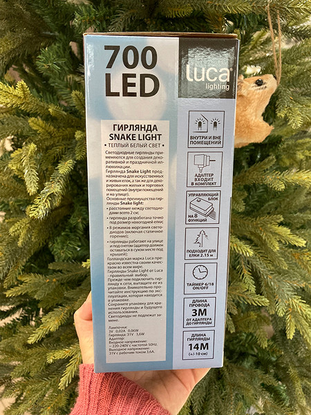 Изображение товара Светодиодная гирлянда GreenTerra Luca Snake / 83782 (215см)