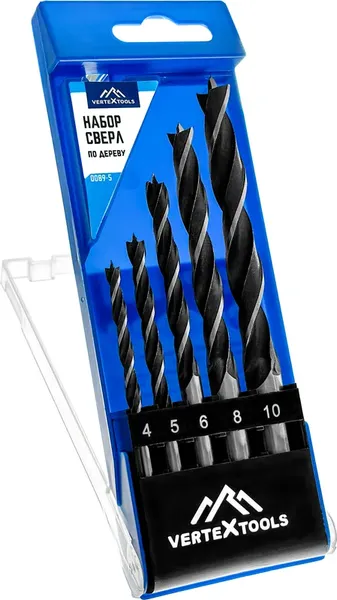 Изображение товара Набор сверл Vertex Tools 4-10мм / 0089-5  (5шт)