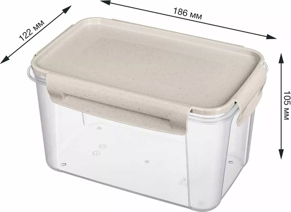 Изображение товара Контейнер Phibo Lock&Ok 433155335 (бежевый флэк)