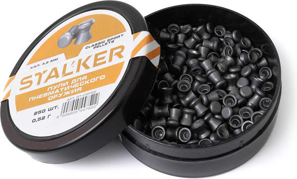 Изображение товара Пульки для пневматики Stalker Classic Sport Pellets 4.5мм / ST-CSP52 (250шт)