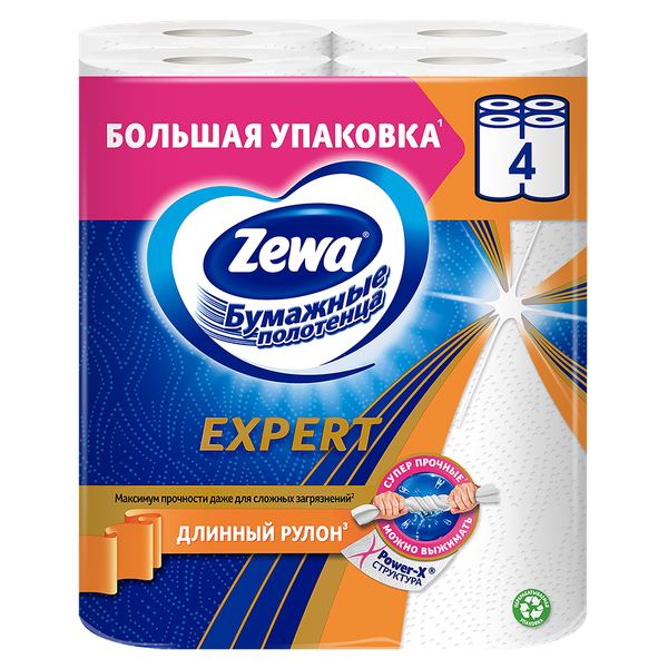 Изображение товара Бумажные полотенца Zewa Expert (4рул)