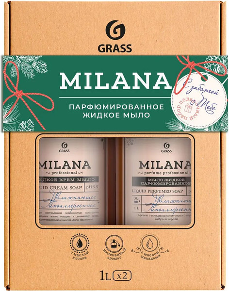 Изображение товара Набор косметики для тела Grass Milana Perfume Professional / 125911 (1+1л)