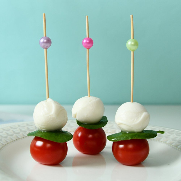 Изображение товара Набор шпажек для канапе Мультидом Яркие бусинки VL80-590 (24шт)