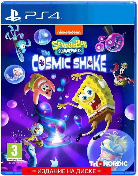 Изображение товара Игра для игровой консоли PlayStation 4 SpongeBob SquarePants: The Cosmic Shake (EU pack, RU subtitles)