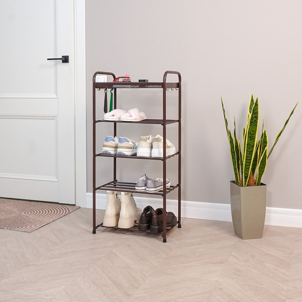 Изображение товара Полка для обуви ЗМИ Альфа 15 / ПДОА15 (коричневый)