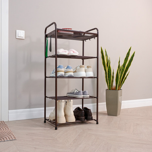 Изображение товара Полка для обуви ЗМИ Альфа 15 / ПДОА15 (коричневый)