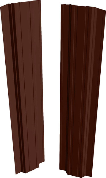 Изображение товара Штакетник металлический Скайпрофиль П-образный 111 Престиж Пэ-RAL8017 (1.7м, 10шт)