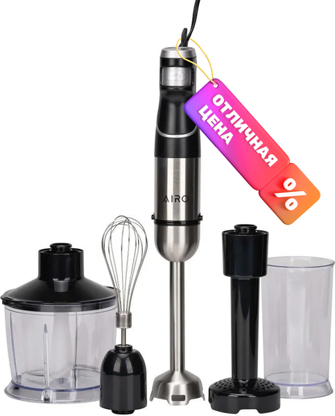 Изображение товара Блендер погружной Airo HB1200PGM (черный)