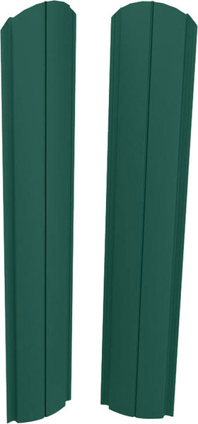 Изображение товара Штакетник металлический Скайпрофиль Европланка-Свитязь 130 Пэ-RAL6005/6005 (1.5м, 10шт)