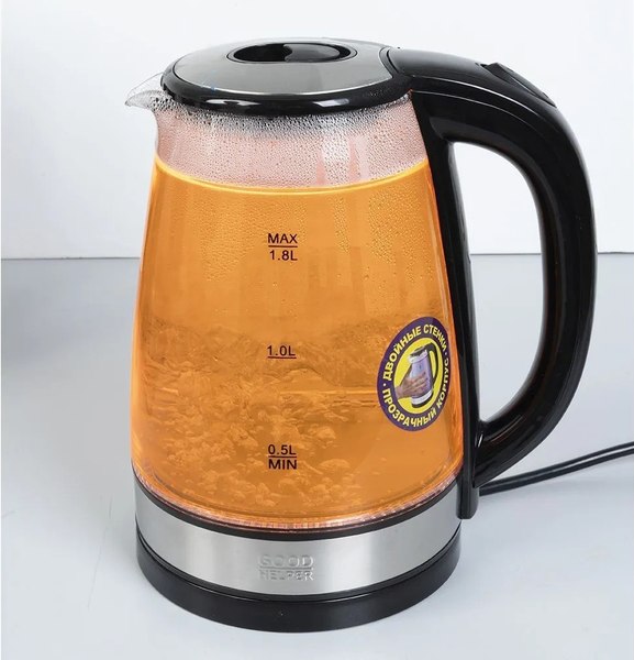 Изображение товара Электрочайник Goodhelper KPG-1810 (оранжевый)