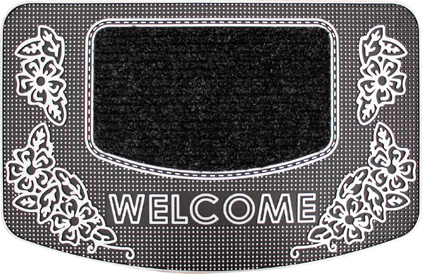 Изображение товара Коврик грязезащитный Akuteks Tekstil Pvc Mat 45x70-GARDEN-SILVER-PVCMat