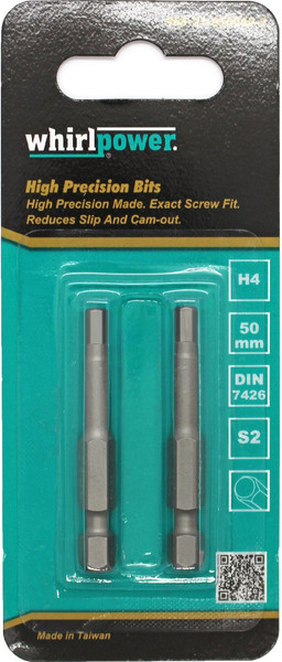 Изображение товара Набор бит WhirlPower 50мм H4 / 38LM130063 (2шт)
