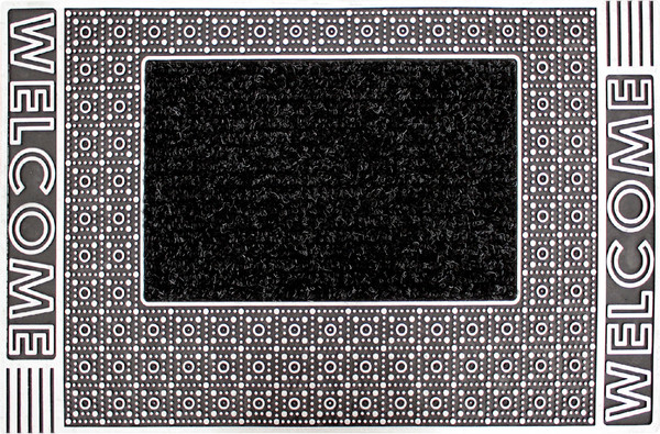 Изображение товара Коврик грязезащитный Akuteks Tekstil Pvc Mat 45x70-LINEA-SILVER-PVCMat