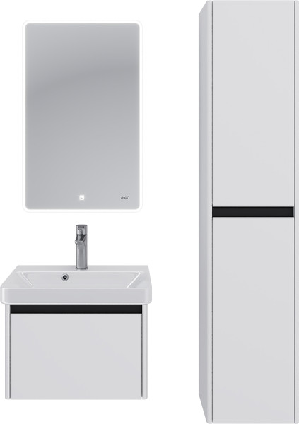 Изображение товара Тумба под умывальник Dreja Luxury 55см Подвесная 1 ящик / 99.2009 (белый матовый)