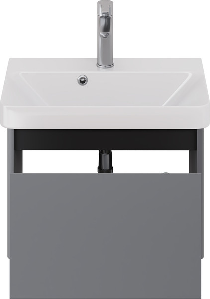 Изображение товара Тумба под умывальник Dreja Luxury 55см Подвесная 1 ящик / 99.2011 (серый базальт)