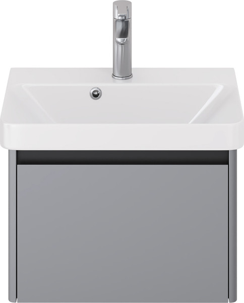 Изображение товара Тумба под умывальник Dreja Luxury 55см Подвесная 1 ящик / 99.2011 (серый базальт)