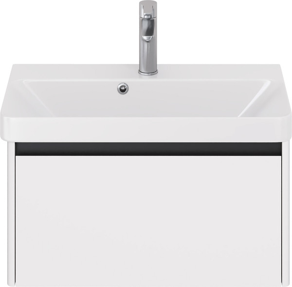 Изображение товара Тумба под умывальник Dreja Luxury 70см Подвесная 1 ящик / 99.2010 (белый матовый)