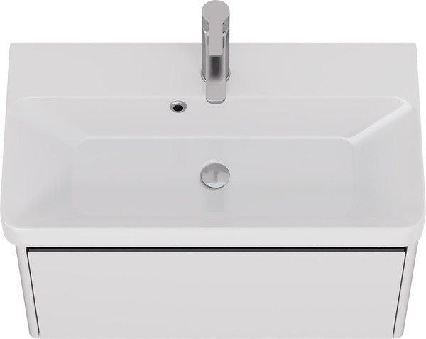 Изображение товара Тумба под умывальник Dreja Luxury 70см Подвесная 1 ящик / 99.2010 (белый матовый)