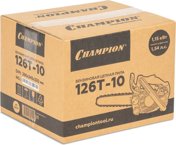 Изображение товара Бензопила цепная Champion 126T-10