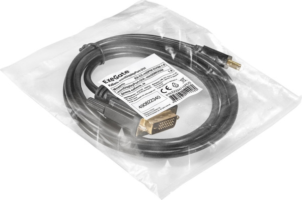 Изображение товара Кабель ExeGate EX-CC-mDPM-DVIM-1.8 / EX294715RUS (1.8м)