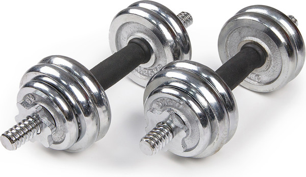 Изображение товара Набор гантелей разборных Atlas Sport С соединительным грифом 15кг (в чемодане)