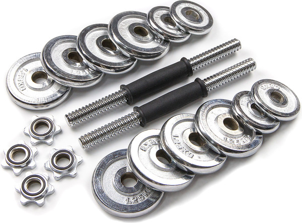 Изображение товара Набор гантелей разборных Atlas Sport С соединительным грифом 15кг (в чемодане)