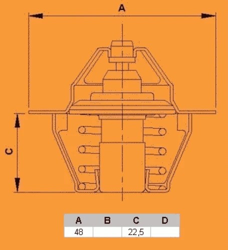 Изображение товара Термостат автомобильный Vernet-Calorstat TH4898.87J