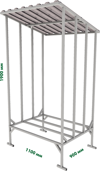 Изображение товара Дровница уличная ИМпласт Скатная / 15245