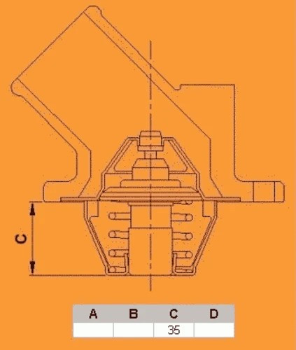Изображение товара Термостат автомобильный Vernet-Calorstat TH6488.89J