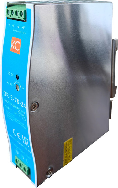 Изображение товара Блок питания на DIN-рейку КС DR-E-75W-24V / dr-e-75-24