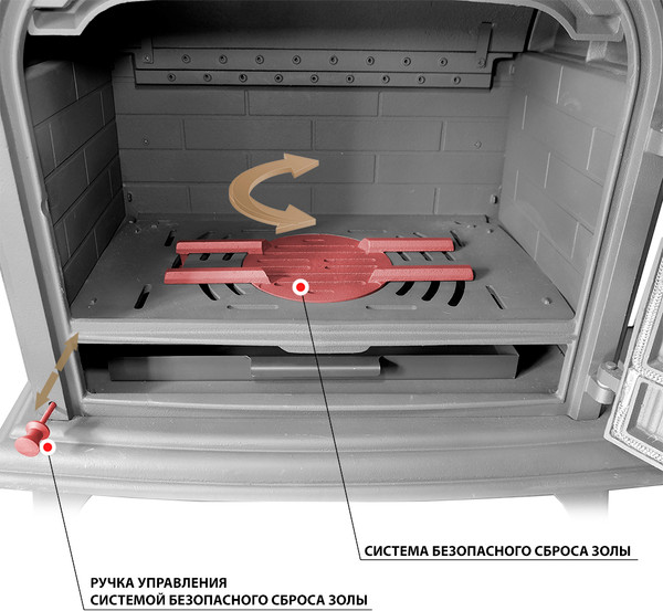 Изображение товара Печь-камин Везувий HR-15 Антрацит