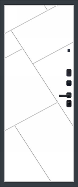 Изображение товара Входная дверь МеталЮр Velluto Bianco / M105 (96х205, правая)