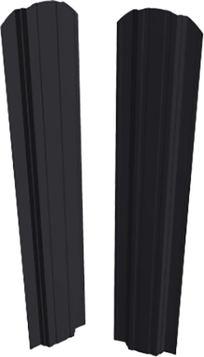 Изображение товара Штакетник металлический Скайпрофиль П-образный 111 Престиж Пэ-RAL7024 (1.5м, 10шт)