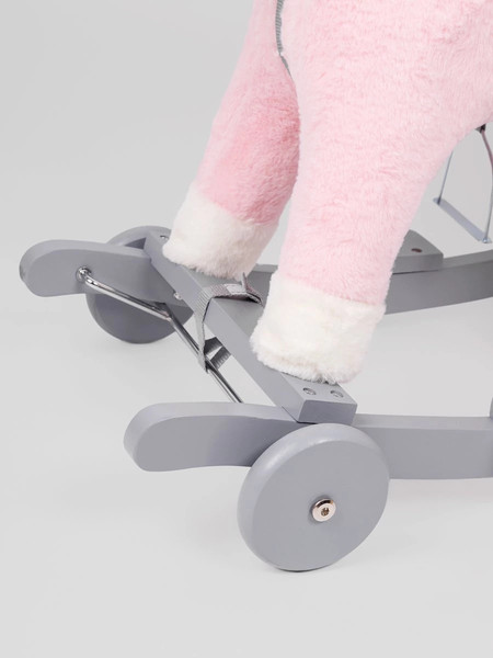 Изображение товара Качалка-каталка Amarobaby Juno Единорог / AMARO-28JU-RoSe (розовый/серый)