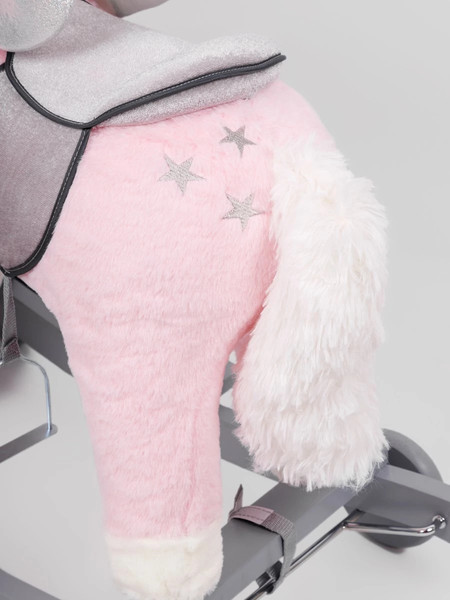 Изображение товара Качалка-каталка Amarobaby Juno Единорог / AMARO-28JU-RoSe (розовый/серый)