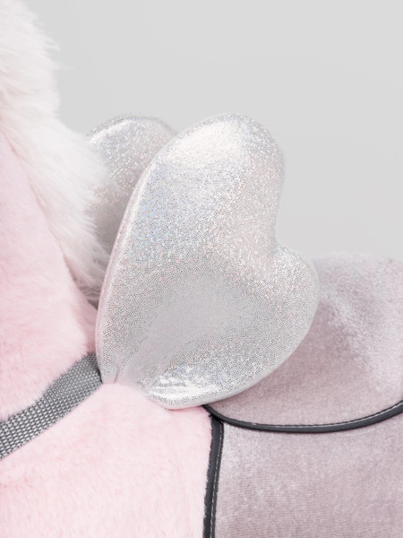 Изображение товара Качалка-каталка Amarobaby Juno Единорог / AMARO-28JU-RoSe (розовый/серый)