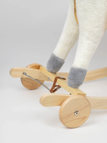 Изображение товара Качалка-каталка Amarobaby Unicorn Единорог / AMARO-28UNI-BeZo (белый/золотистый)