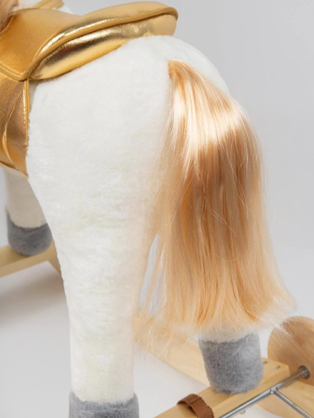 Изображение товара Качалка-каталка Amarobaby Unicorn Единорог / AMARO-28UNI-BeZo (белый/золотистый)