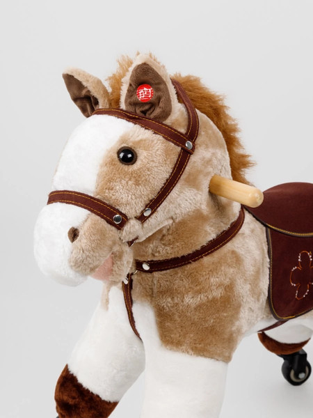 Изображение товара Каталка детская Amarobaby Funny Horse Лошадка / AMARO-28FH-Bei (бежевый)